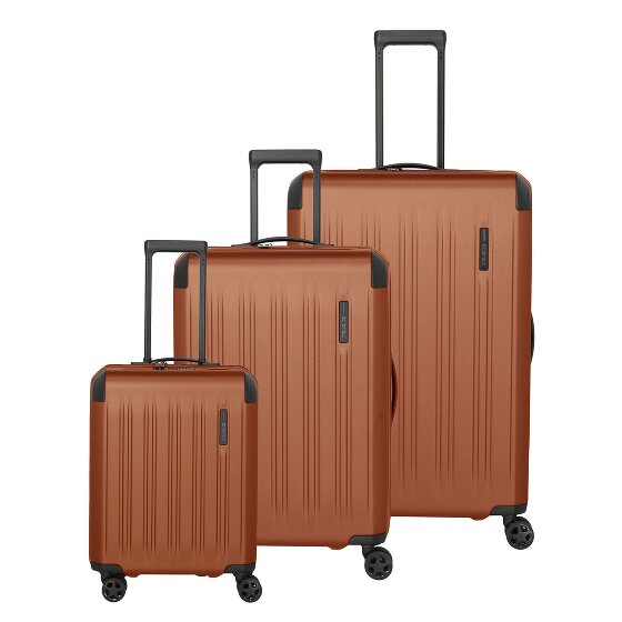 Travelite Dynamiic 4 wielen Kofferset 3-delig met uitbreidingsplooi