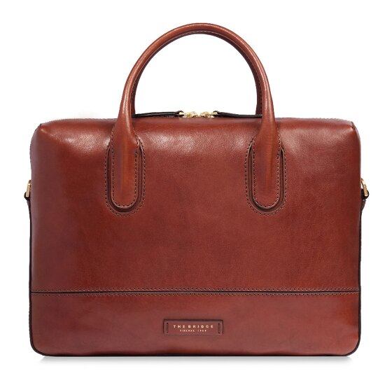 The Bridge Iolanda Koffer Leer 38 cm Laptop compartiment