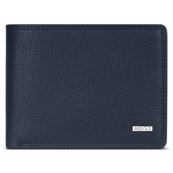 Redolz Leather Essentials QF portemonnee RFID leer 12 cm uitklapbaar met ritsvak