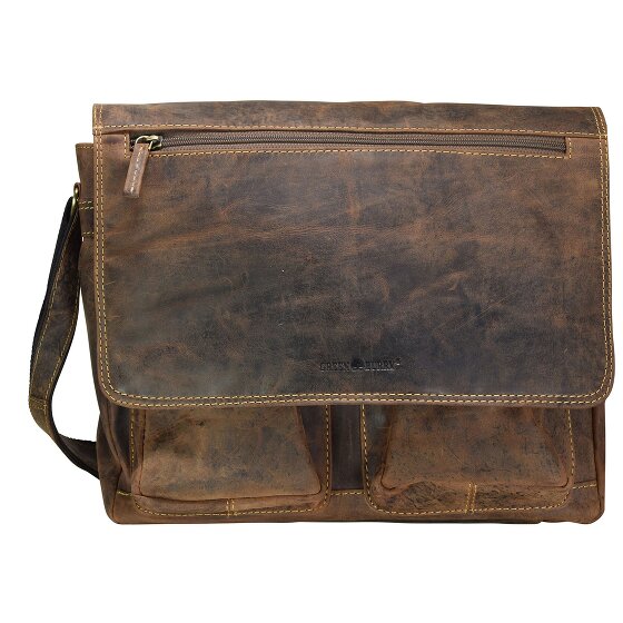 Greenburry Vintage Messenger Leer 35 cm