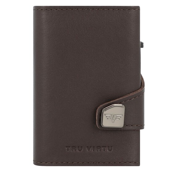 Tru Virtu Click & Slide Creditcardetui Portemonnee RFID Leer 6,5 cm