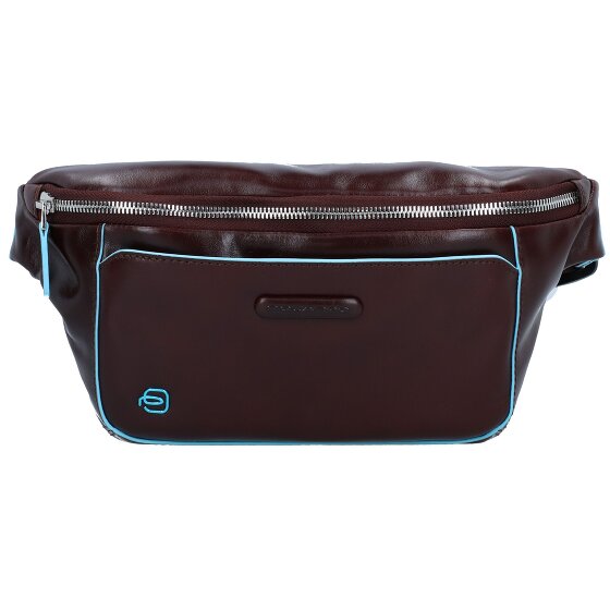 Piquadro Blauw vierkant heuptasje leer 29 cm