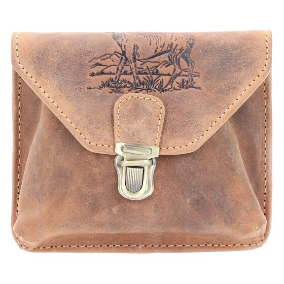 Greenburry Vintage Outdoor heuptasje leer 15 cm