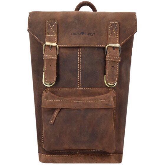 Greenburry Vintage rugzak leer 42 cm Laptop compartiment
