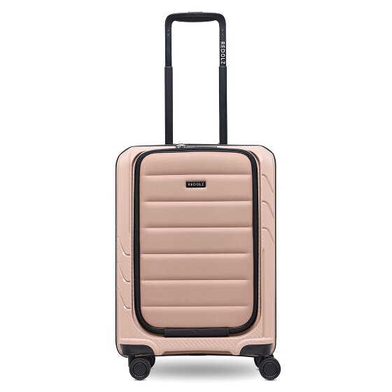 Redolz Essentials 17 4-wiel cabine trolley 55 cm soft-pocket laptop compartiment