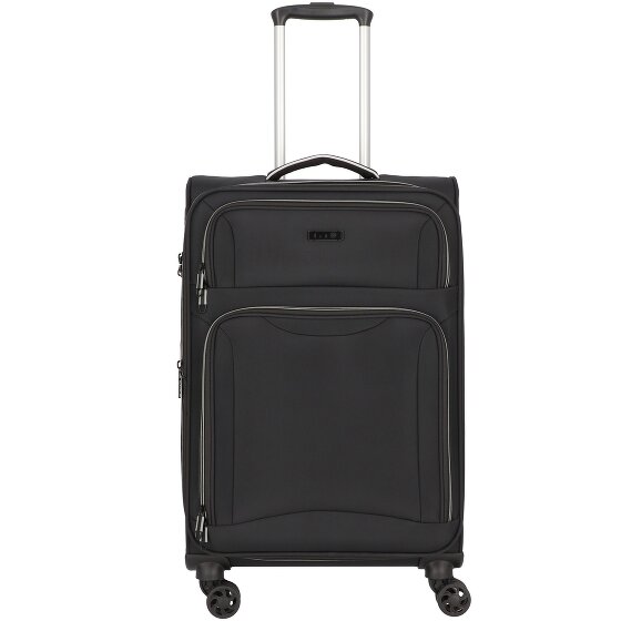 d&n Travel Line 9204 4 wielen Trolley M 66 cm met uitbreidingsplooi