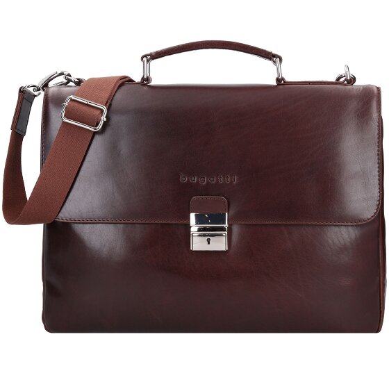 bugatti Romano Messenger Leder 40 cm Laptopcompartiment