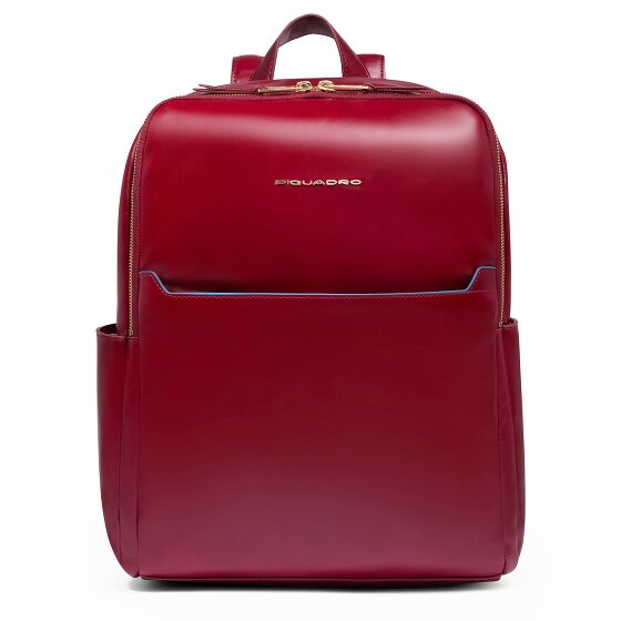 Piquadro Blue Square Dagrugzak RFID-bescherming Leer 37 cm Laptop compartiment