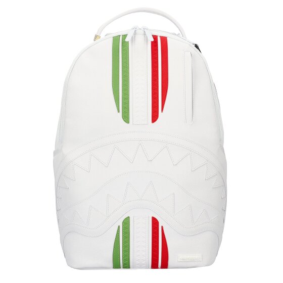 Sprayground Italy Racing Stripes White Dagrugzak 46 cm Laptop compartiment