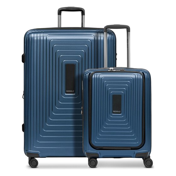 Redolz Essentials 14 4-wiel kofferset 2 stuks laptopvak met rekbare vouw