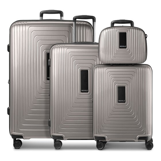 Redolz Essentials 14 4-wiel kofferset + beautycase 4 stuks met stretchvouw