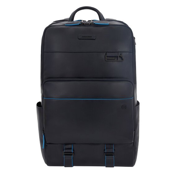 Piquadro Blue Square Revamp Zakelijke rugzak RFID-bescherming Leer 43 cm Laptop compartiment