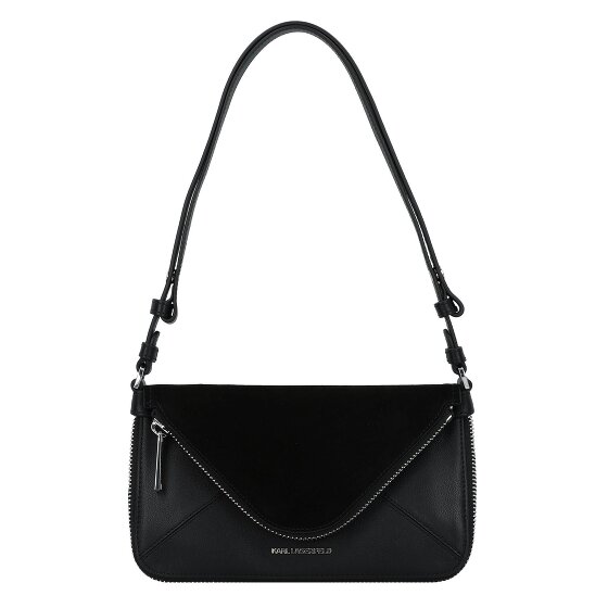 Karl Lagerfeld Behind the Seams Mini tas Schoudertas Leer 18 cm met uitbreidingsplooi