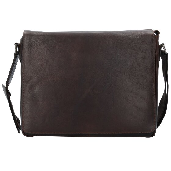 Leonhard Heyden Roma Boodschapper Leder 38 cm Laptopcompartiment