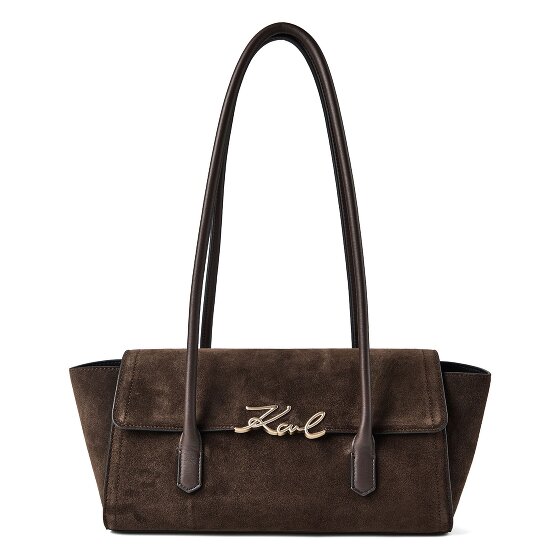 Karl Lagerfeld Signature Schoudertas Leder 34 cm