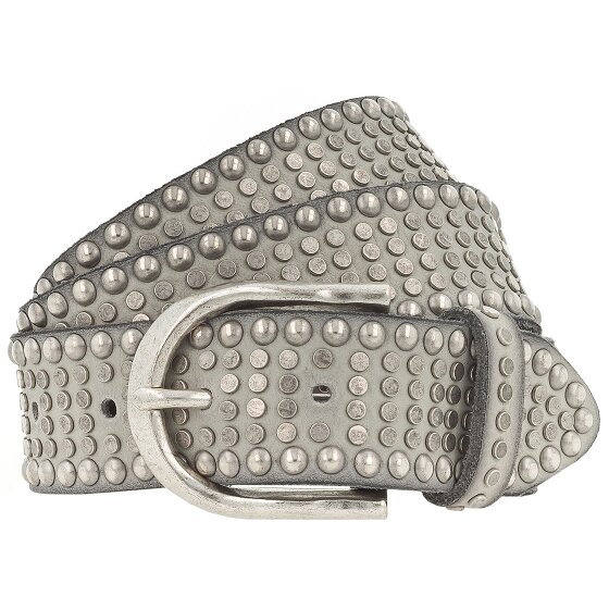 b.belt Riva Studded Belt Leer