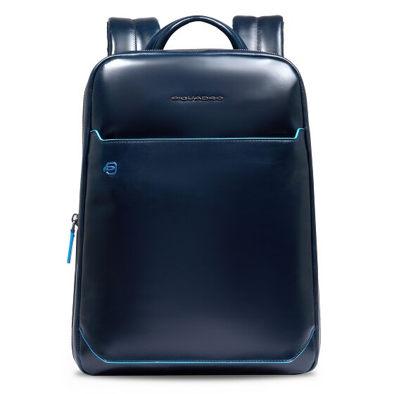 Piquadro Blue Square Dagrugzak RFID-bescherming Leer 37 cm Laptop compartiment