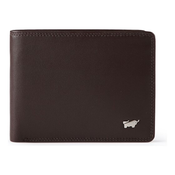 Braun Büffel Golf 3.0 Portemonnee RFID-bescherming Leer 12 cm