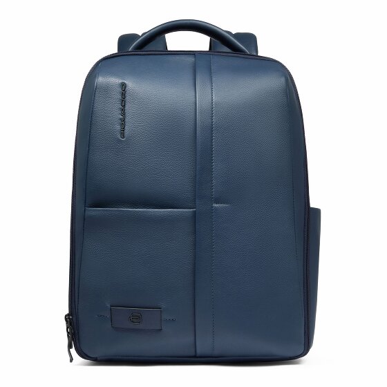 Piquadro Russel Dagrugzak RFID-bescherming Leer 41 cm Laptop compartiment