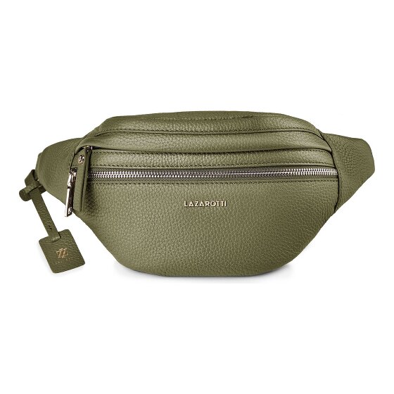 Lazarotti Bologna leer Fanny pack met dubbele rits, crossbody, leer, 25 cm