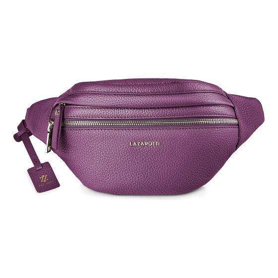 Lazarotti Bologna leer Fanny pack met dubbele rits, crossbody, leer, 25 cm