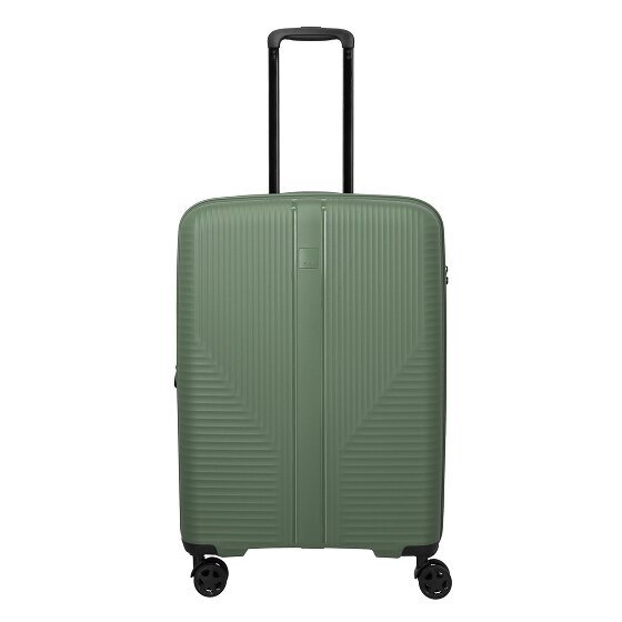 Travelite Air Stripe 4 wielen Trolley M 66 cm met uitbreidingsplooi