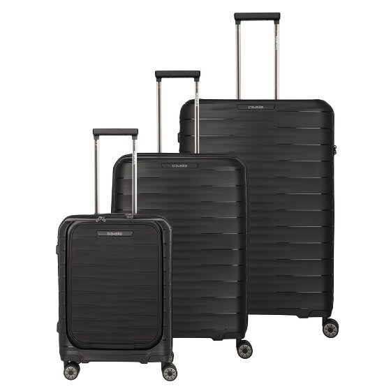 Travelite Mooby 4 wielen Kofferset 3-delig met uitbreidingsplooi