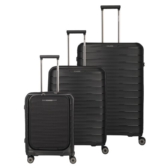 Travelite Mooby 4 wielen Kofferset 3-delig met uitbreidingsplooi