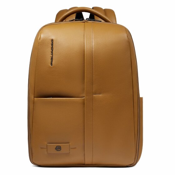 Piquadro Russel Dagrugzak RFID-bescherming Leer 41 cm Laptop compartiment