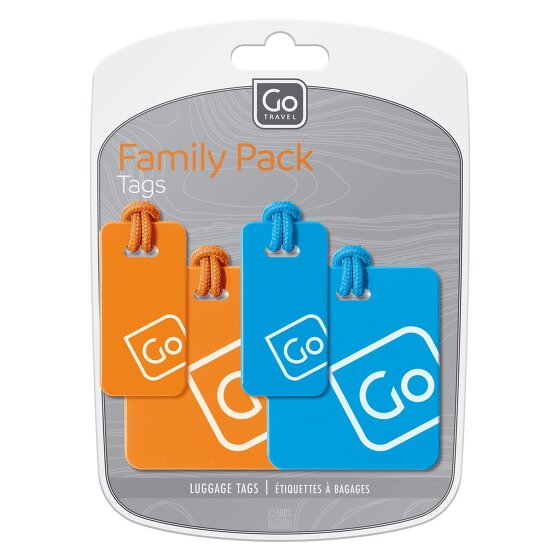 Go Travel Adresetiket set 4 stuks.