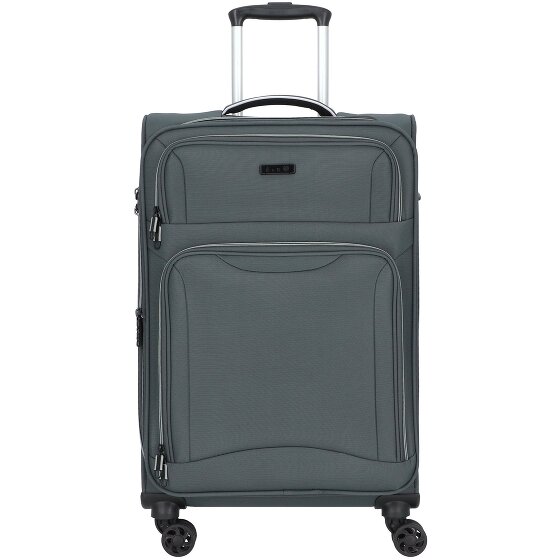 d&n Travel Line 9204 4 wielen Trolley M 66 cm met uitbreidingsplooi
