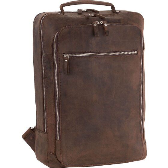 Leonhard Heyden Salisbury Rugzak Leer 42 cm Laptopvak