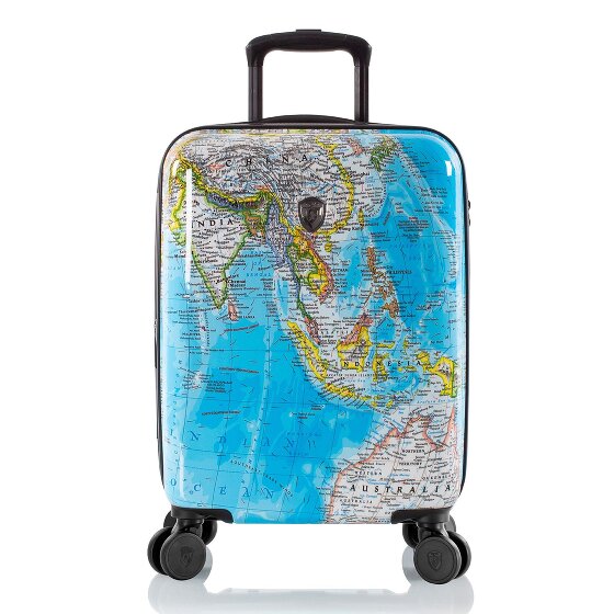 Heys Black Camo 4 wielen Cabinewagen S 53 cm met uitbreidingsplooi