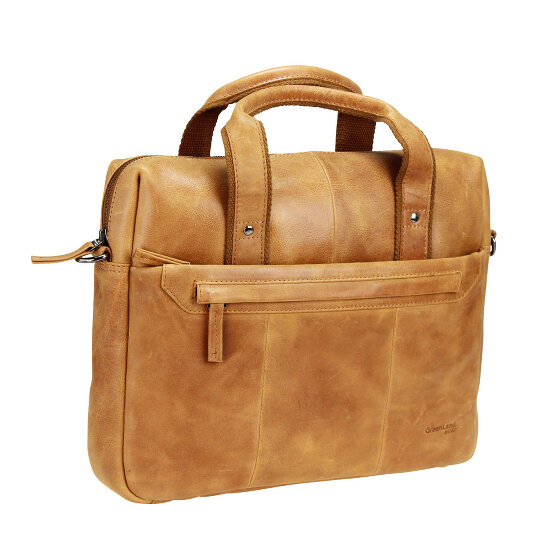 Greenland Nature Lichte aktetas Leer 37 cm Tabletcompartiment