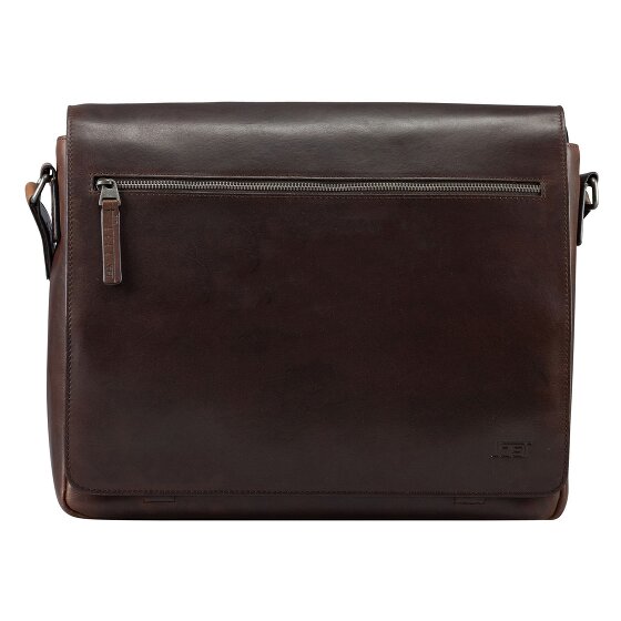 Jost Lund Aktetas Messenger Leer 41.5 cm Laptop compartiment