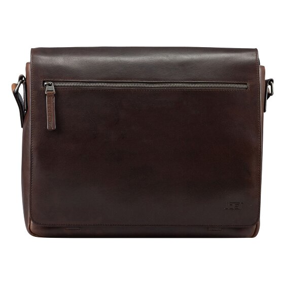 Jost Lund Aktetas Messenger Leer 41.5 cm Laptop compartiment