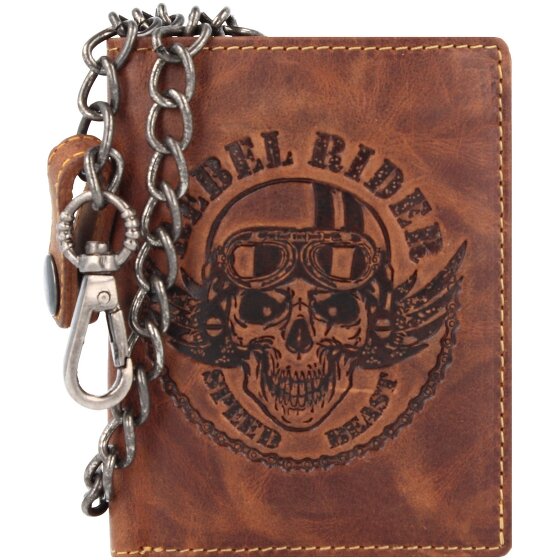 Greenburry Rebel Rider Biker Portemonnee Leer 11 cm