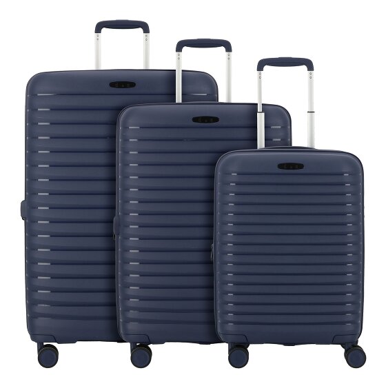 d&n Travel Line 4500 4 wielen Kofferset 3-delig met uitbreidingsplooi