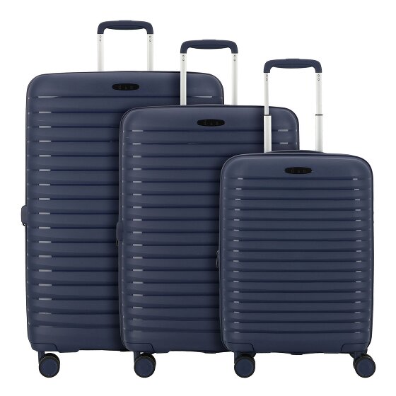 d&n Travel Line 4500 4 wielen Kofferset 3-delig met uitbreidingsplooi