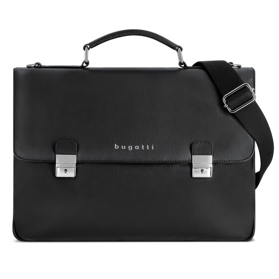 bugatti Valencia Aktetas Messenger Leer 40 cm Laptop compartiment