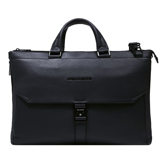 Piquadro Than Koffer Leer 43 cm Laptop compartiment met uitbreidingsplooi