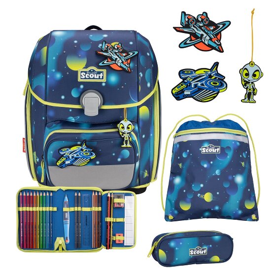 Scout Genius LED schooltas set 4st.