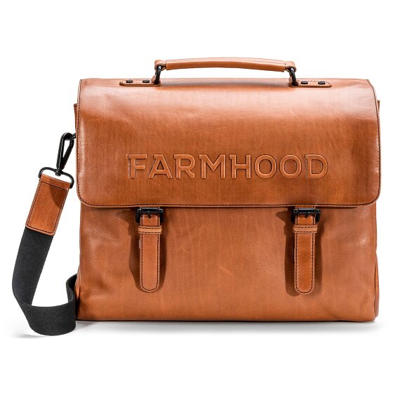 Farmhood Memphis aktetas XXL 3 vakken leer 39 cm