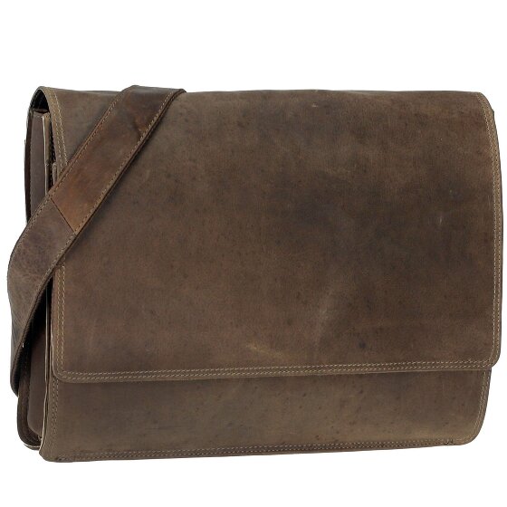 Harold's Antico Messenger Leder 38 cm Laptopcompartiment