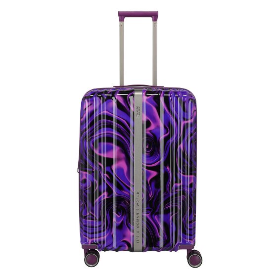 Travelite Lascana 4 wielen Trolley M 65 cm met uitbreidingsplooi