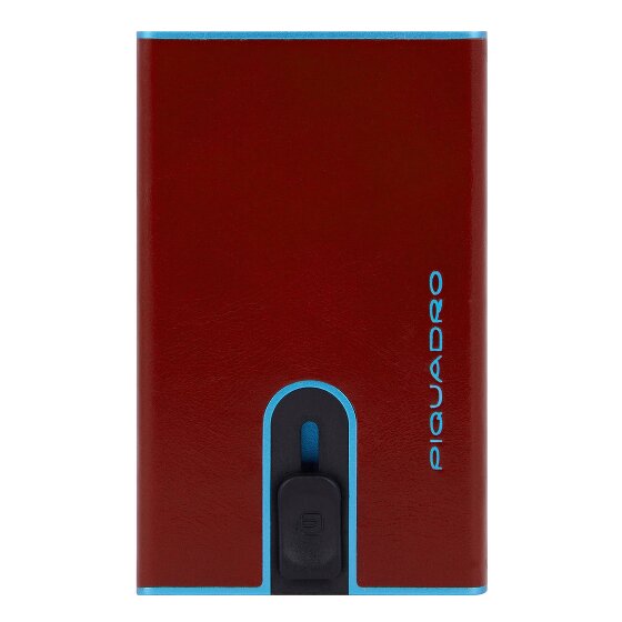 Piquadro Blue Square Kredietkaart etui RFID-bescherming Leer 6.5 cm