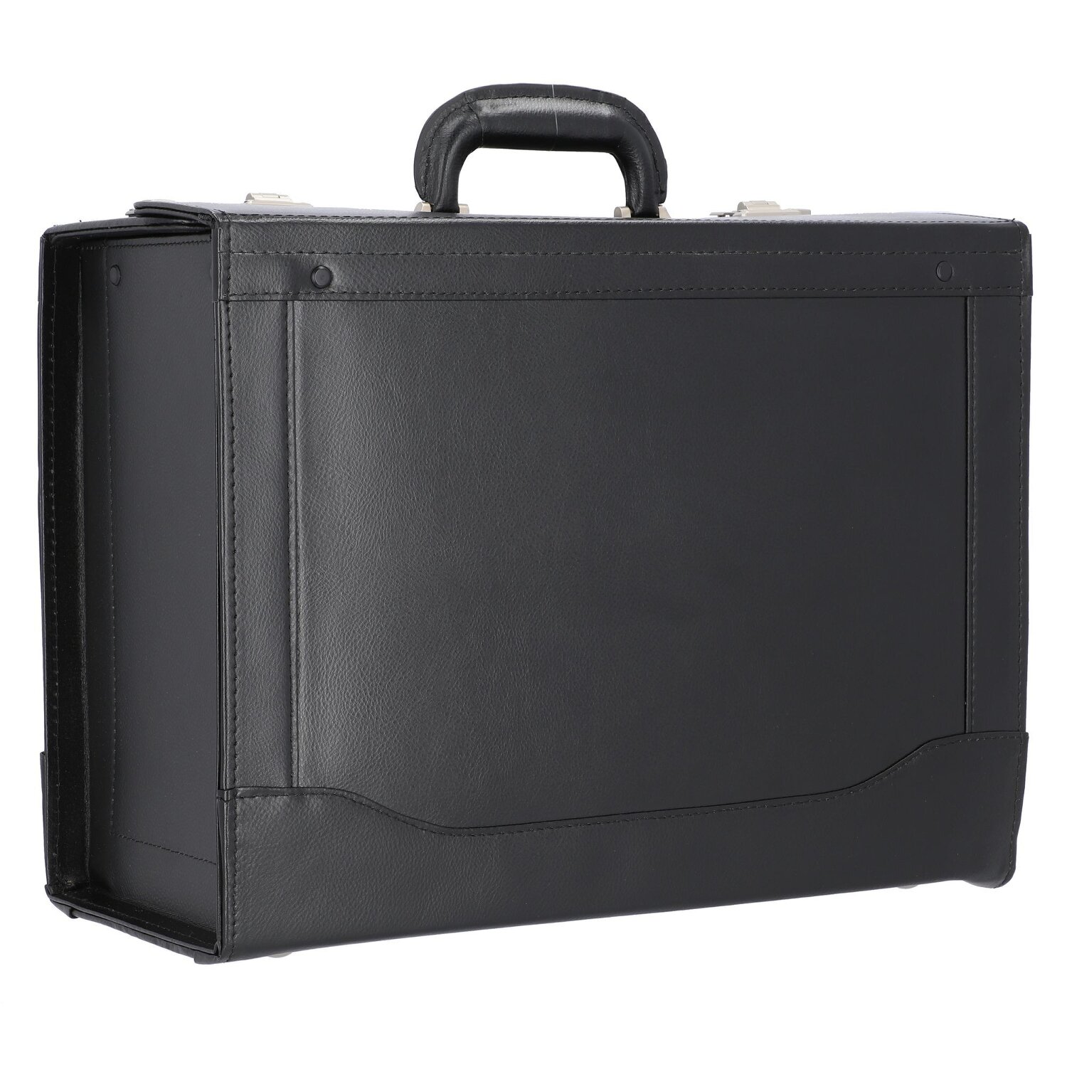 Alassio leer 45 cm laptopvak schwarz Bagage24.nl