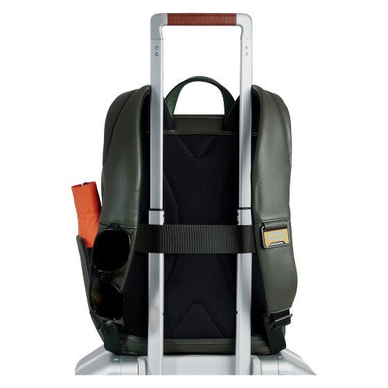 Piquadro Ael Dagrugzak Leer 37 cm Laptop compartiment