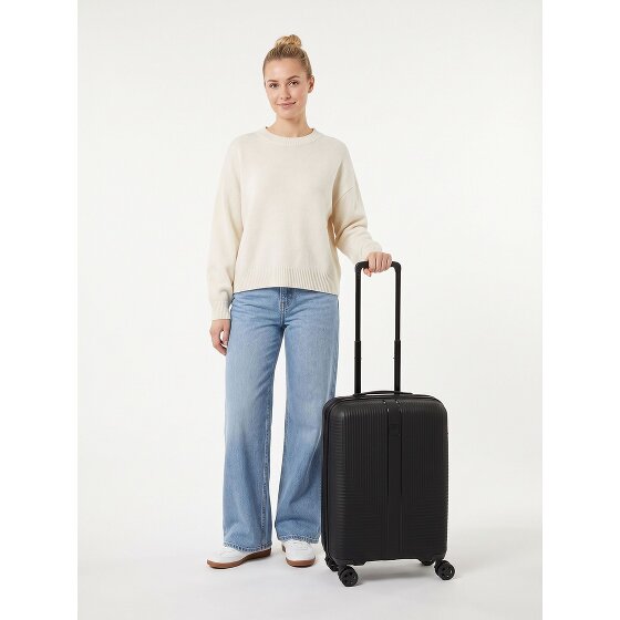Travelite Air Stripe 4 wielen Cabinewagen S 55 cm met uitbreidingsplooi