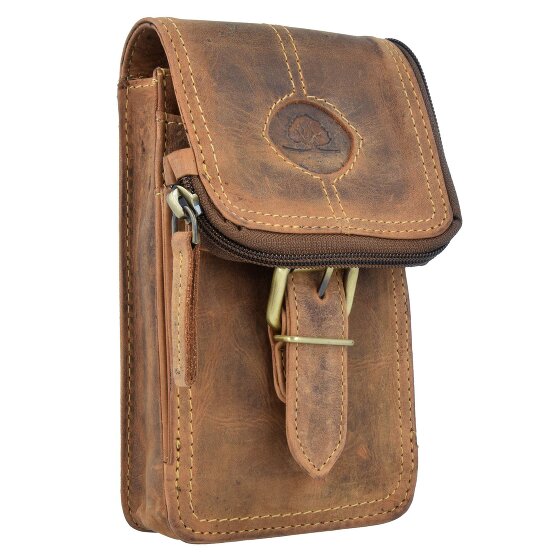 Greenburry Vintage heuptasje leer 10 cm